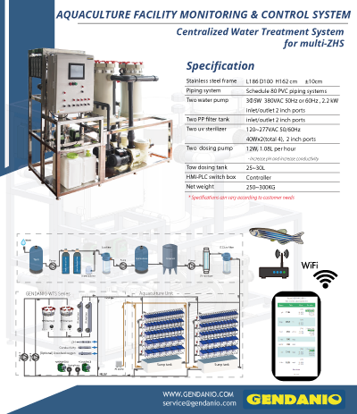 Centralized Zebrafish Housing System